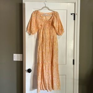 Peasant style spring dress